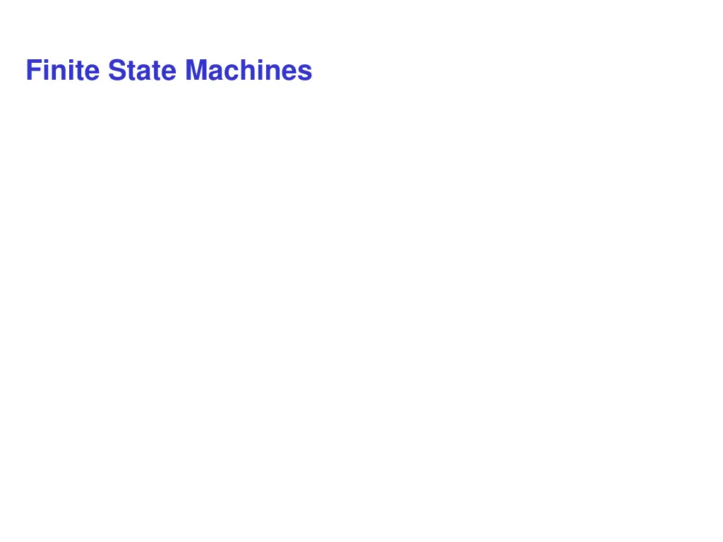 finite state machines