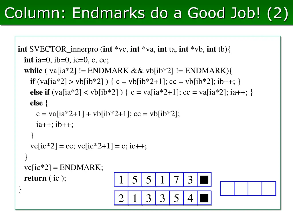 column endmarks do a good job 2