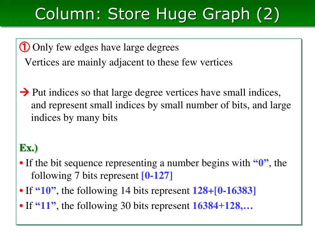 column store huge graph 2