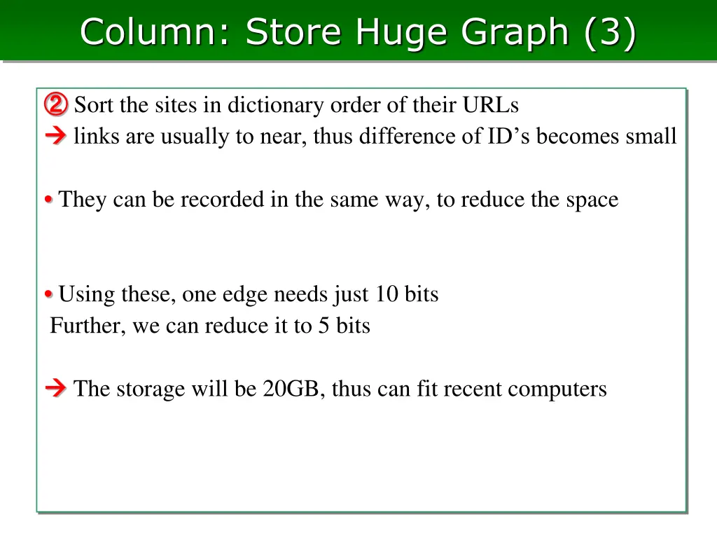 column store huge graph 3