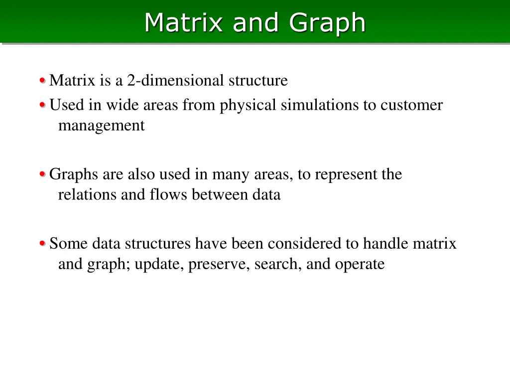 matrix and graph 1