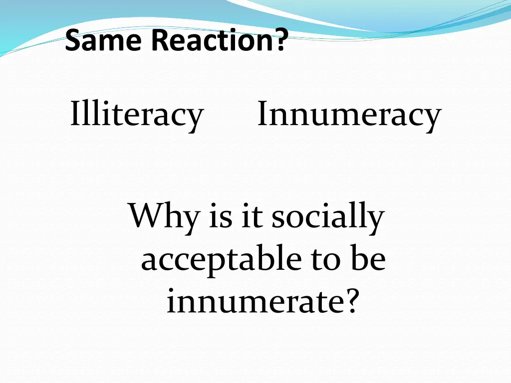 same reaction