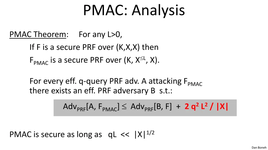 pmac analysis