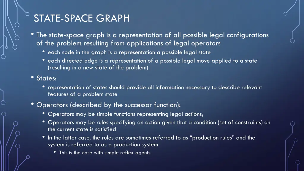 state space graph the state space graph