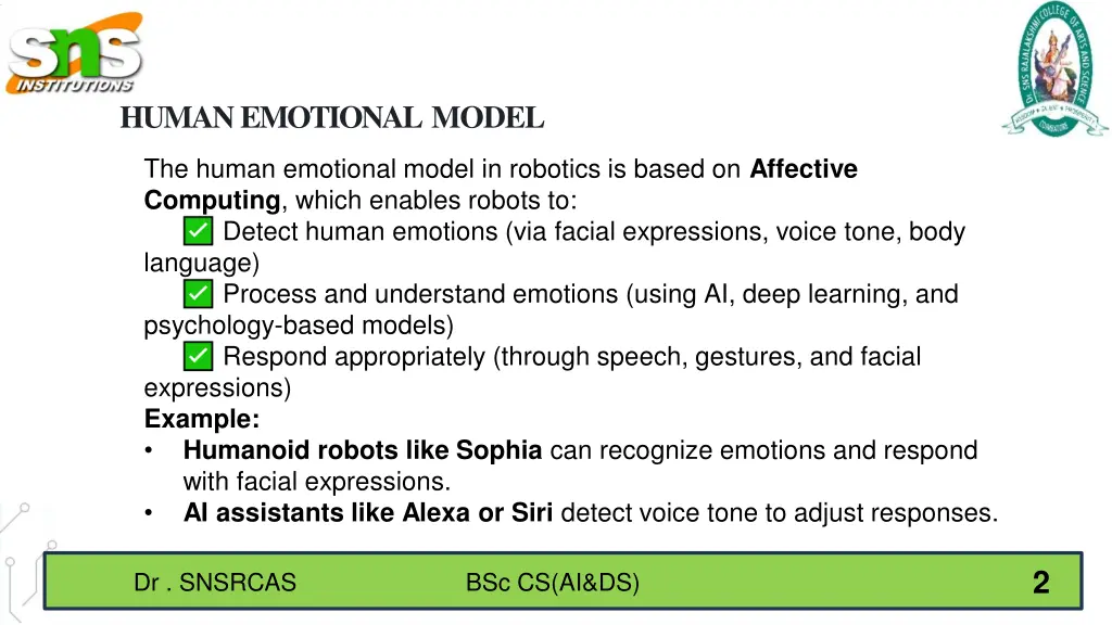 human emotional model