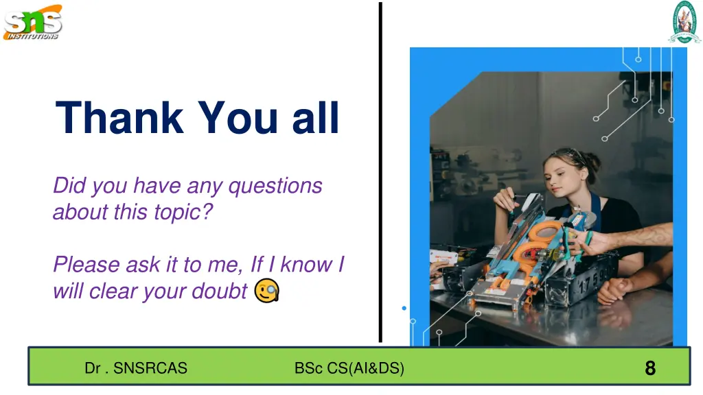 thank you all