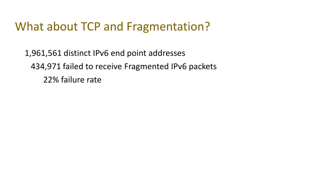 what about tcp and fragmentation 1