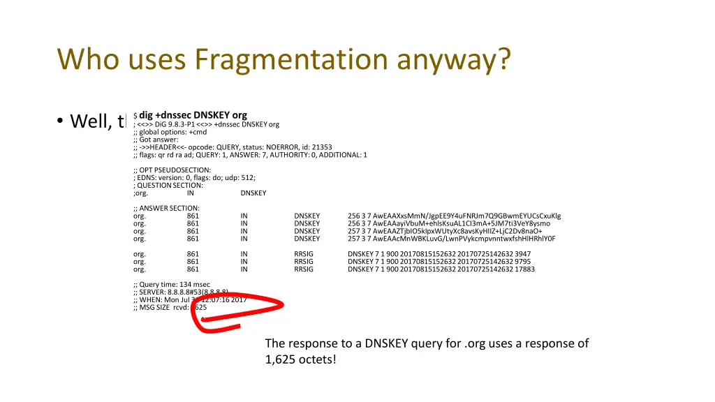 who uses fragmentation anyway 1