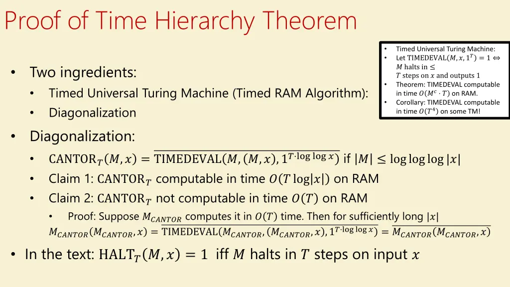 proof of time hierarchy theorem 1