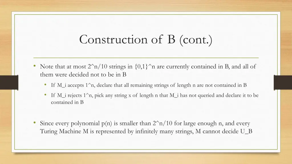construction of b cont 1