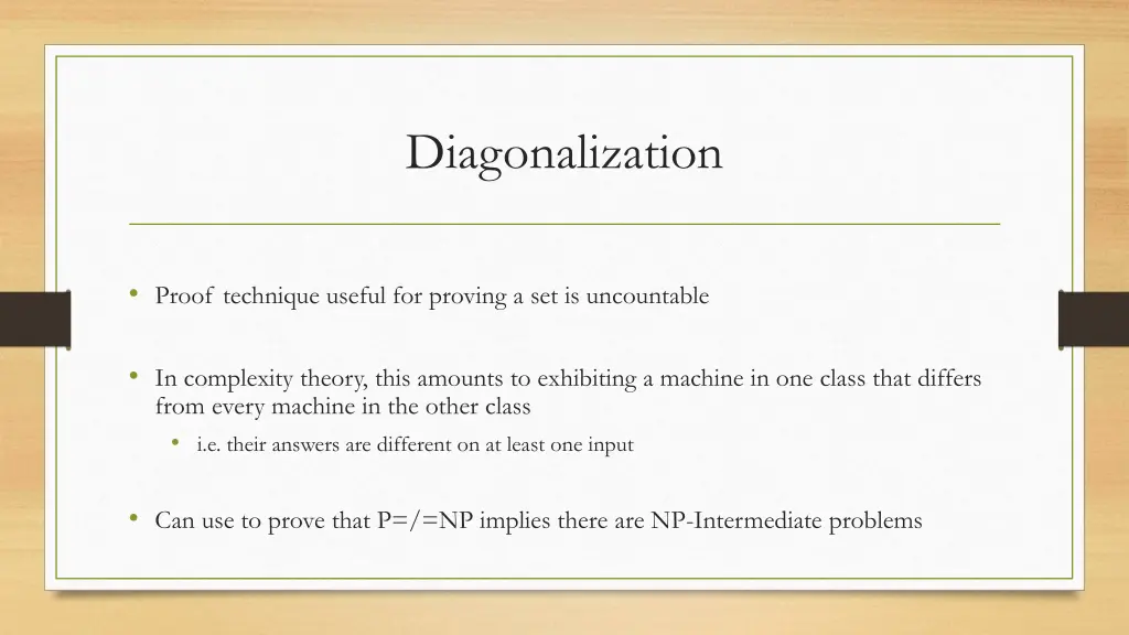 diagonalization