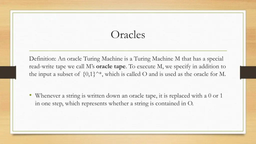 oracles