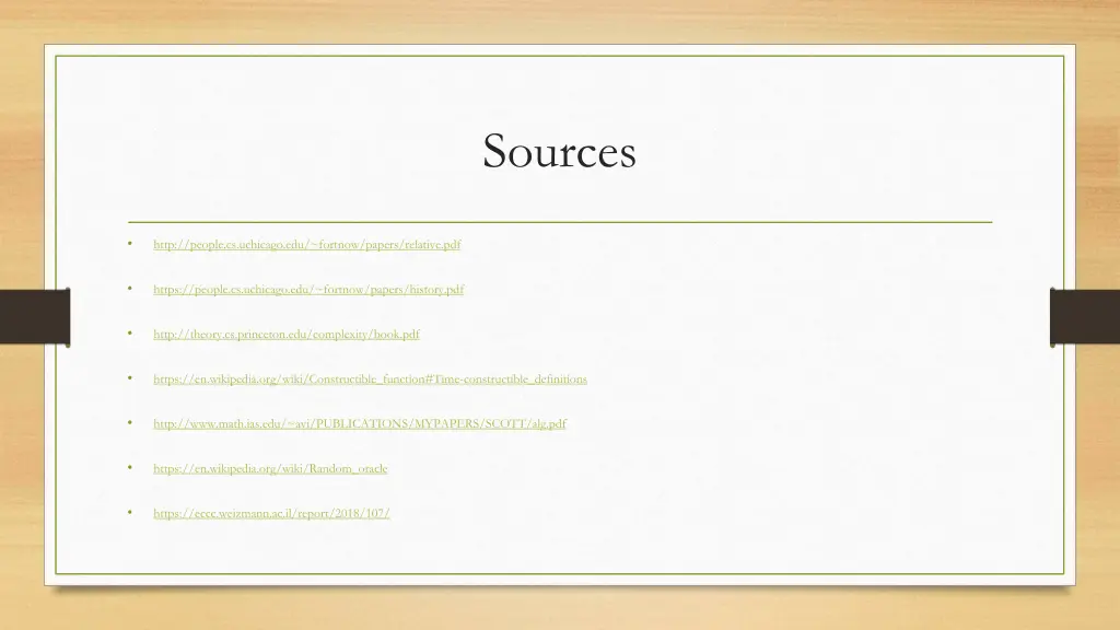 sources