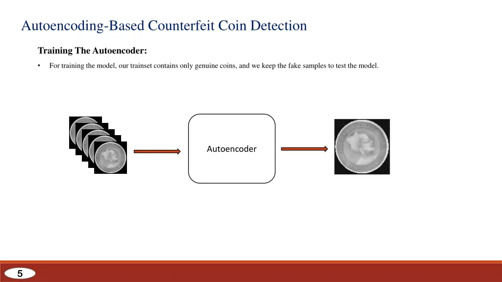 autoencoding based counterfeit coin detection