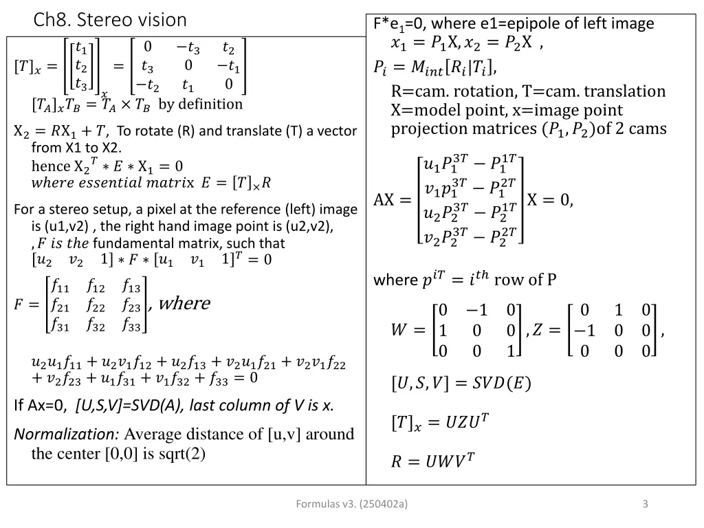 ch8 stereo vision 1 2 3 by definition
