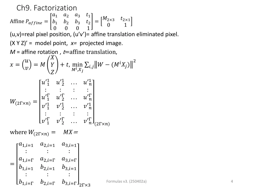 ch9 factorization