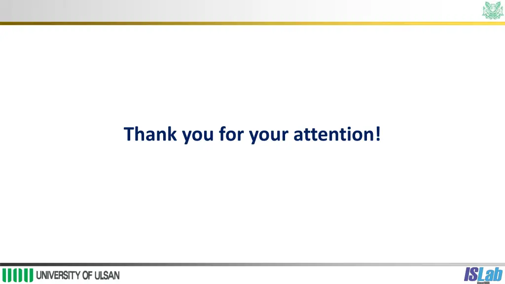 thank you for your attention