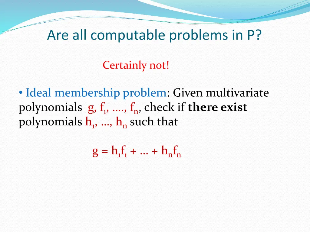 are all computable problems in p 1