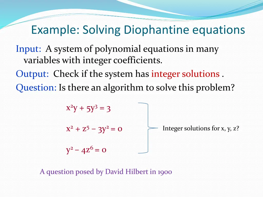 example solving diophantine equations 2