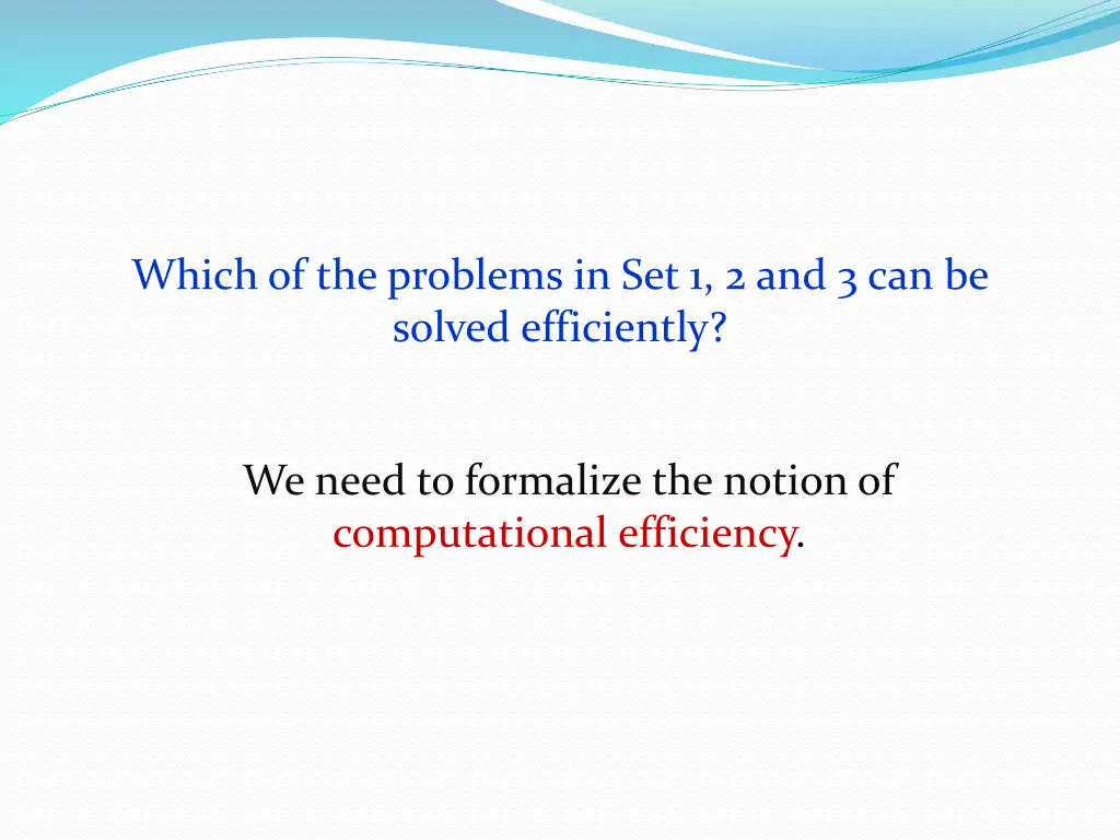 which of the problems 1