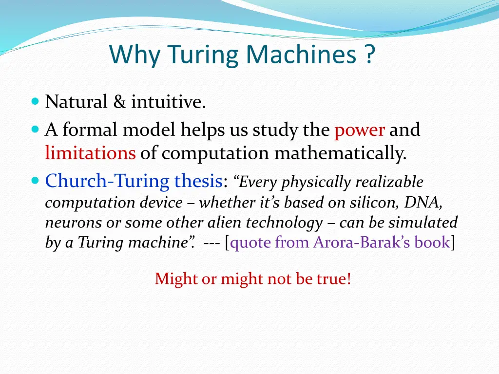 why turing machines 3