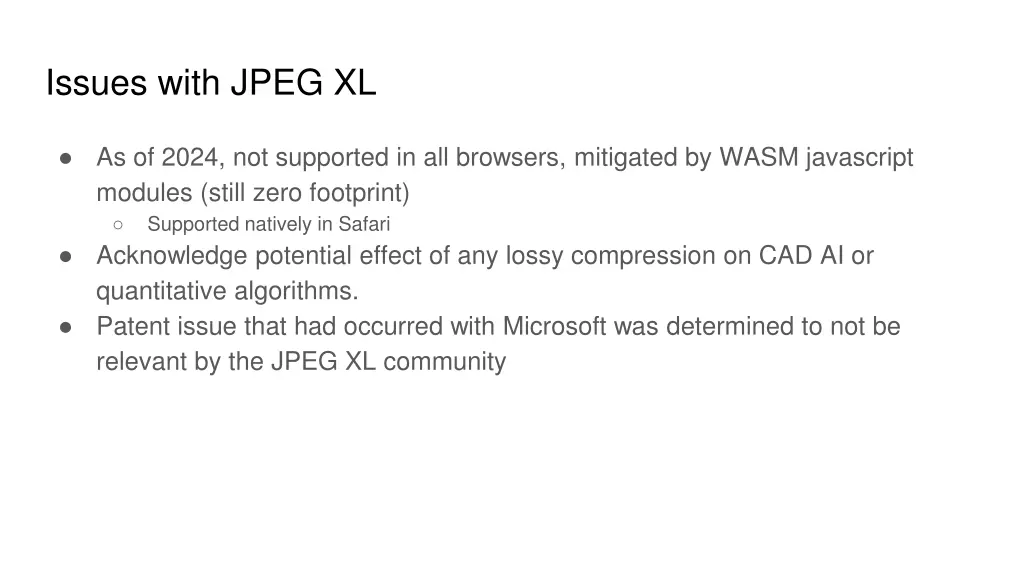issues with jpeg xl
