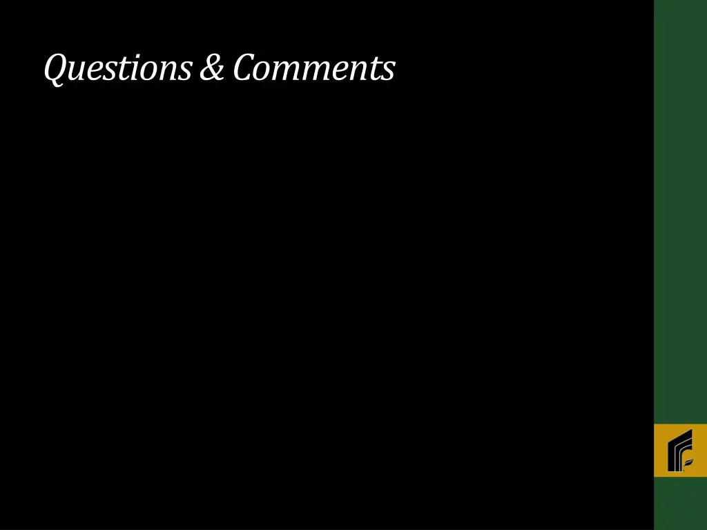 questions comments