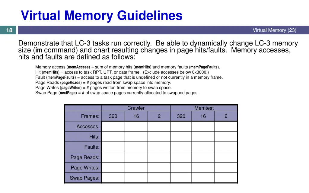 virtual memory guidelines 2
