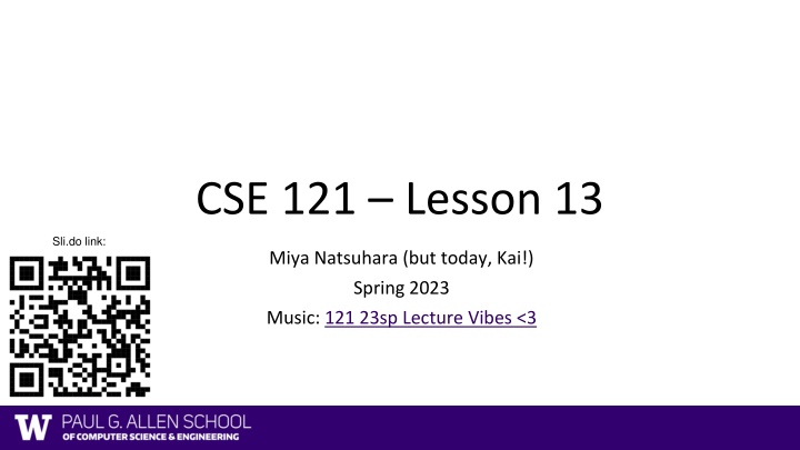 cse 121 lesson 13