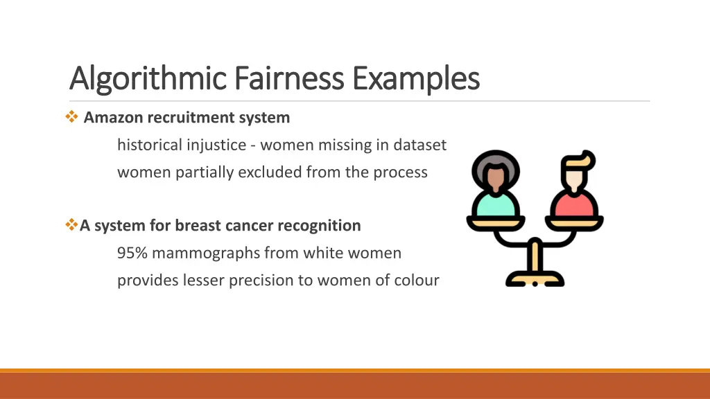 algorithmic fairness examples algorithmic