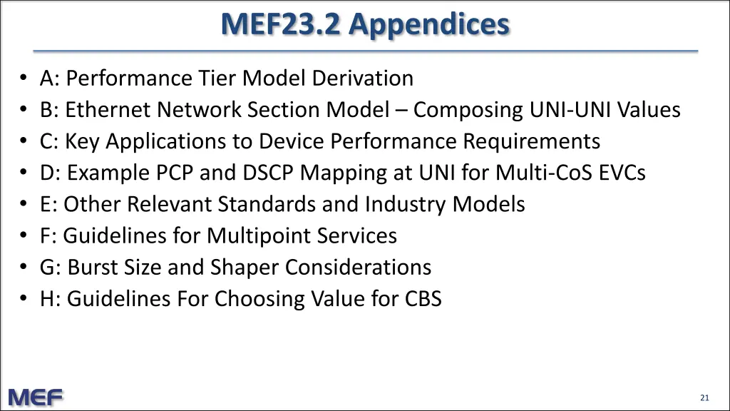 mef23 2 appendices