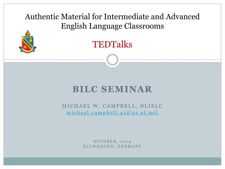 authentic material for intermediate and advanced