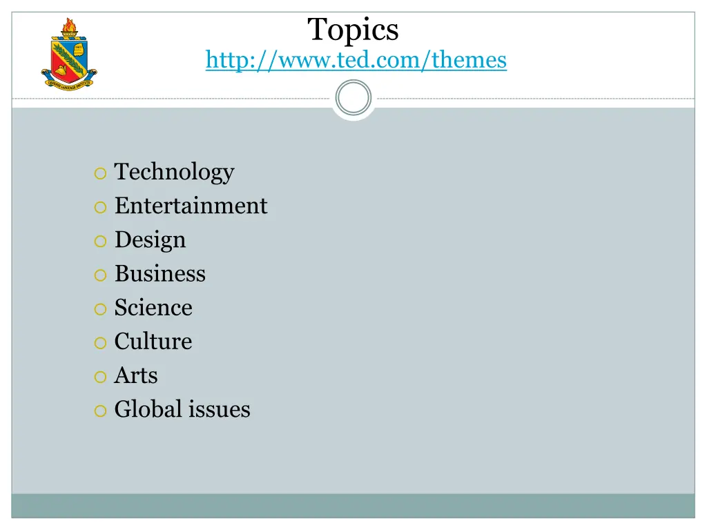topics