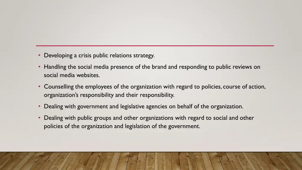 developing a crisis public relations strategy