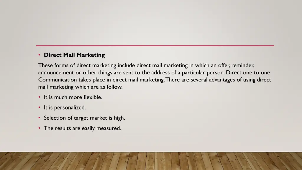 direct mail marketing