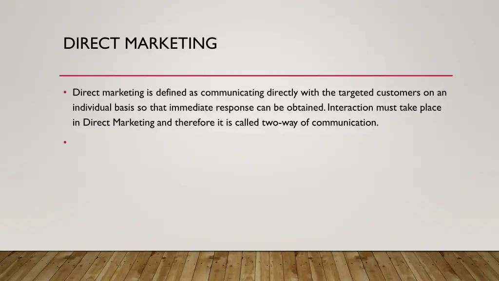 direct marketing