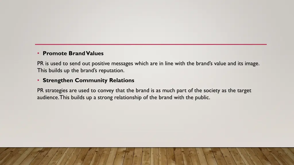 promote brand values