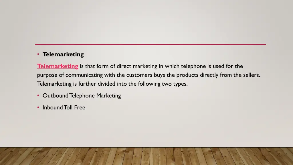 telemarketing