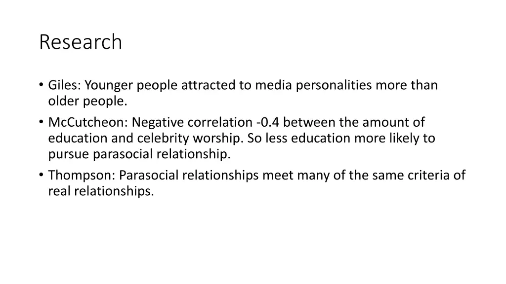 research