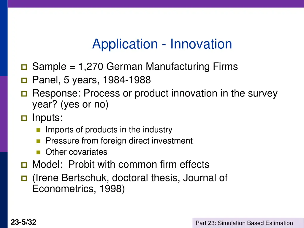 application innovation
