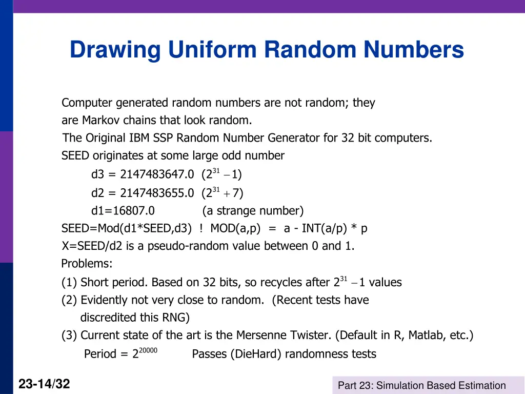 drawing uniform random numbers