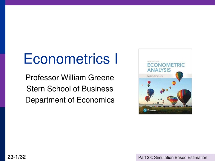 econometrics i