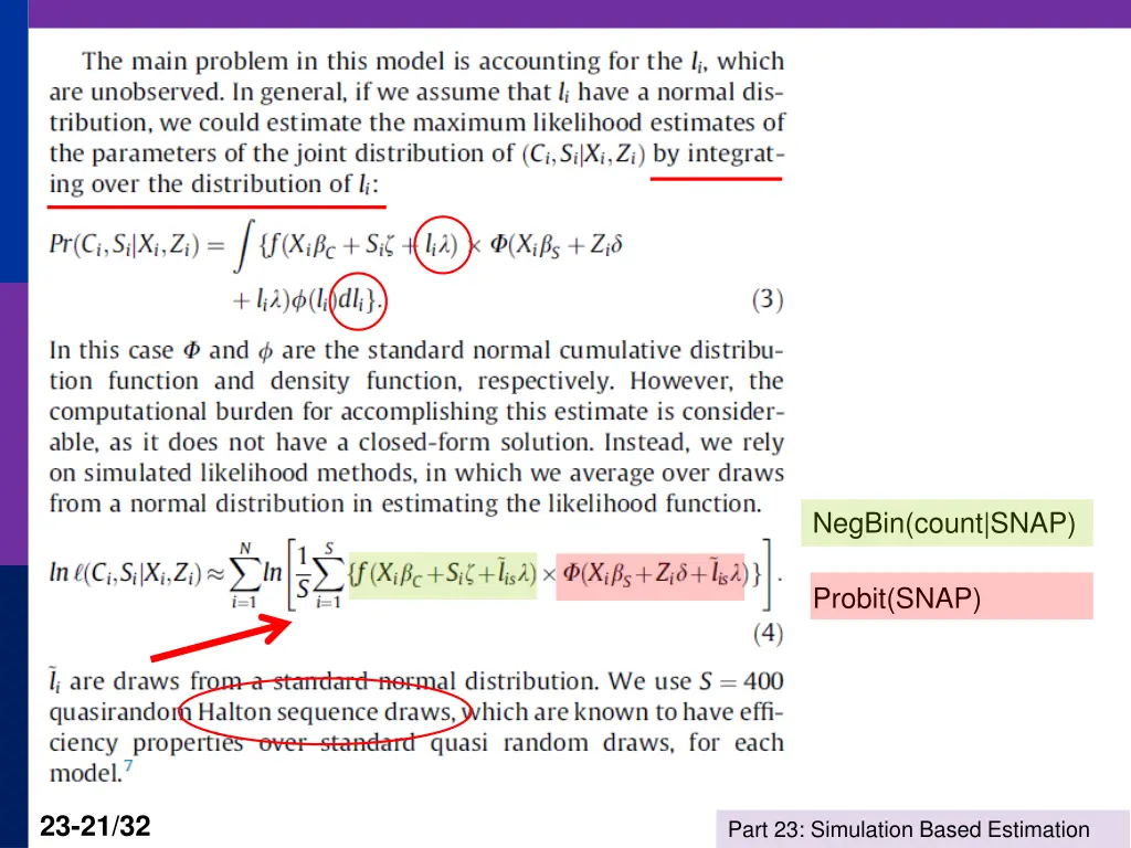 negbin count snap