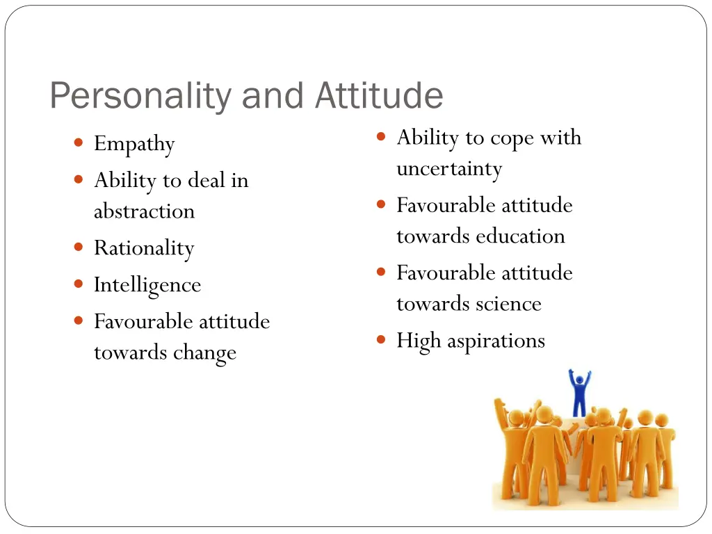 personality and attitude