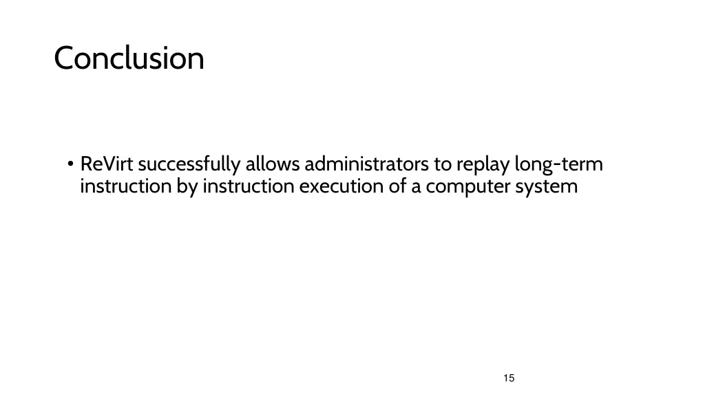 conclusion