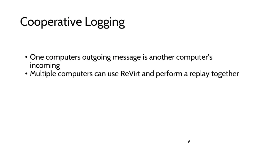 cooperative logging