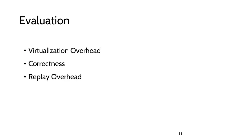 evaluation