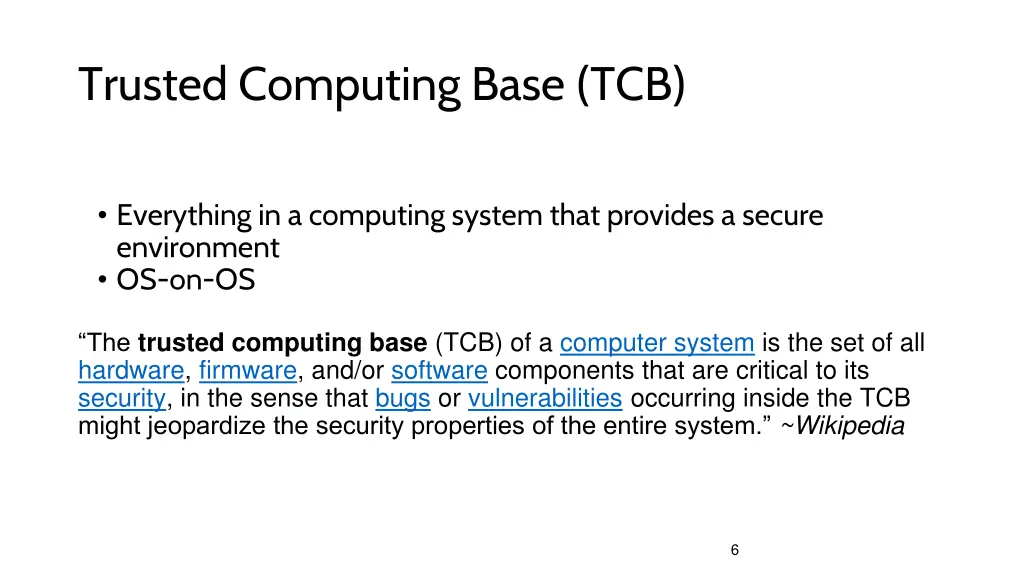 trusted computing base tcb