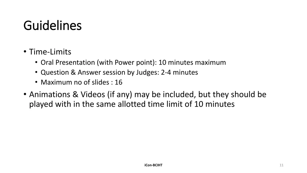 guidelines guidelines