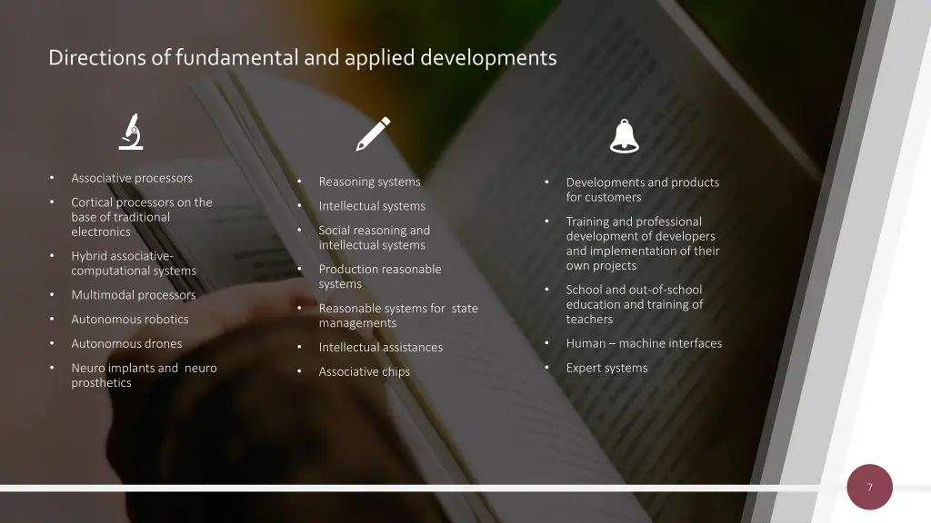 directions of fundamental and applied developments